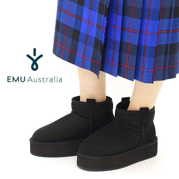 【セール/20%OFF】【23FW】EMU Australia エミュ オーストラリア 厚底ムートンブーツ フラットフォーム 