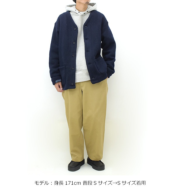 【23FW】ENGINEERED GARMENTS エンジニアガーメンツ ニットカーディガン Knit Cardigan -Knit Cardigan  -Wool Poly Sweater Knit- NQ093【送料無料】-Seagull direction ONLINE STORE