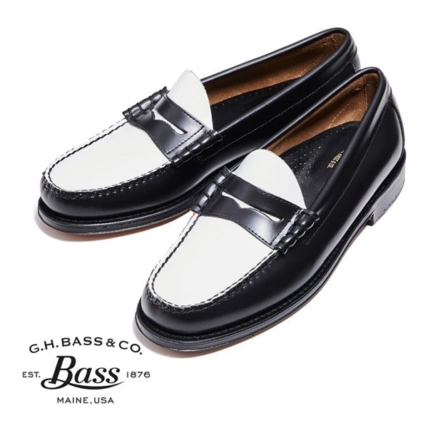 G.H.BASS LARSON BLACK & WHITE ラーソン | angeloawards.com