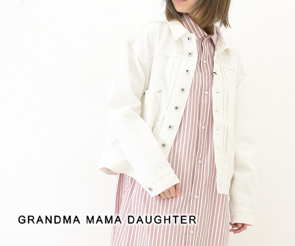 GRANDMA MAMA DAUGHTER グランマ ママ ドーター オーガニックホワイトデニムＧジャン GJ2212842  レディース【送料無料】-Seagull direction ONLINE STORE