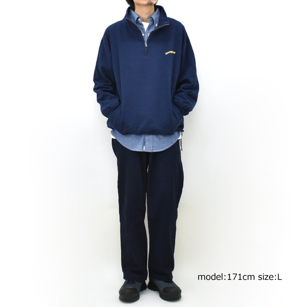 HIGH! STANDARD ハイ!スタンダード ハーフZIP スウェット 7oz
