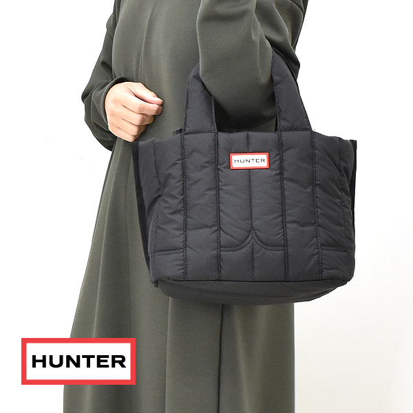 ハンター HUNTER ミニトートバッグ　ブラック　 2way ショルダーバッグ