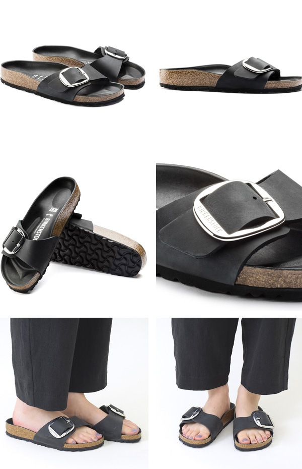 BIRKENSTOCK ビルケンシュトック MADRID BIG BUCKLE マドリッド ビッグバックル BLACK 1006523  レディース【送料無料】-Seagull direction ONLINE STORE