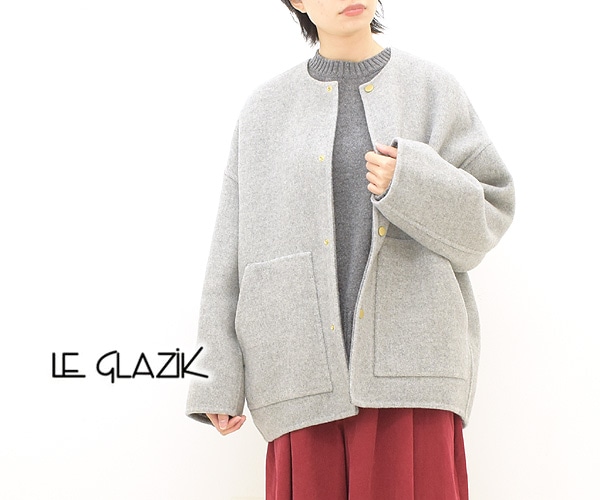 LE GLAZIK ル グラジック ウールナイロンモッサカラーレス