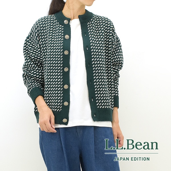 L.L.Bean Japan Edition エルエルビーン ジャパンエディション バーズアイ ウォッシャブルセーター カーディガン Wayne  Washable Sweater Cardigan Bird's-Eye 3575-4131 レディース【送料無料】-Seagull  direction 