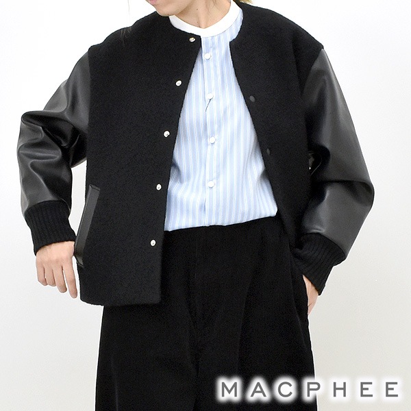 MACPHEE マカフィー シープパイルノーカラーブルゾン ジャケット 34-07203 レディース【送料無料】-Seagull direction  ONLINE STORE