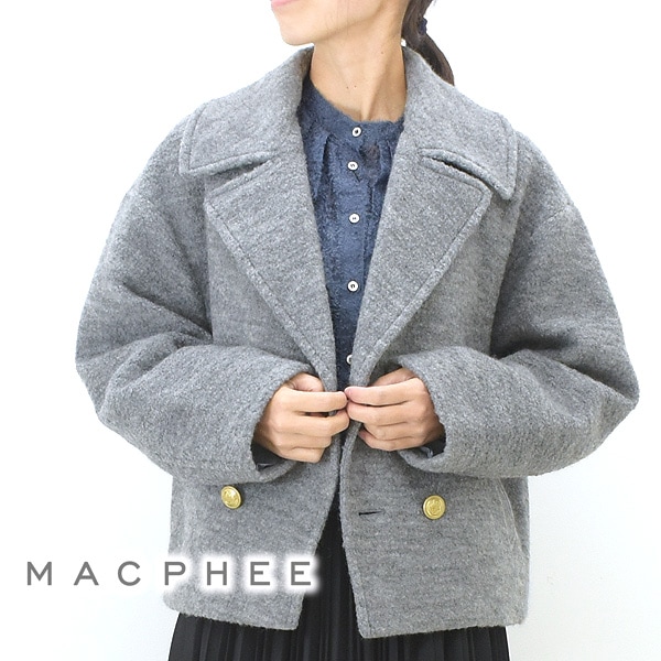 MACPHEE マカフィー シープパイルショートPコート 34-08303 レディース