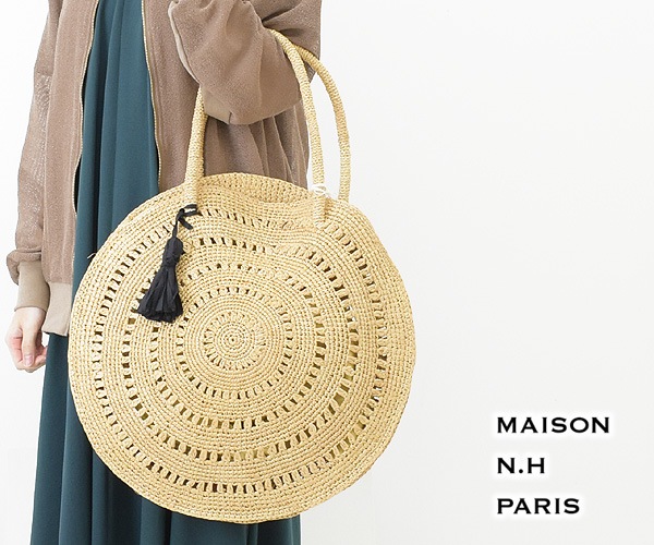 日本代理店正規品 新品◇ MAISON N.H PARIS ◇サークル かごバック