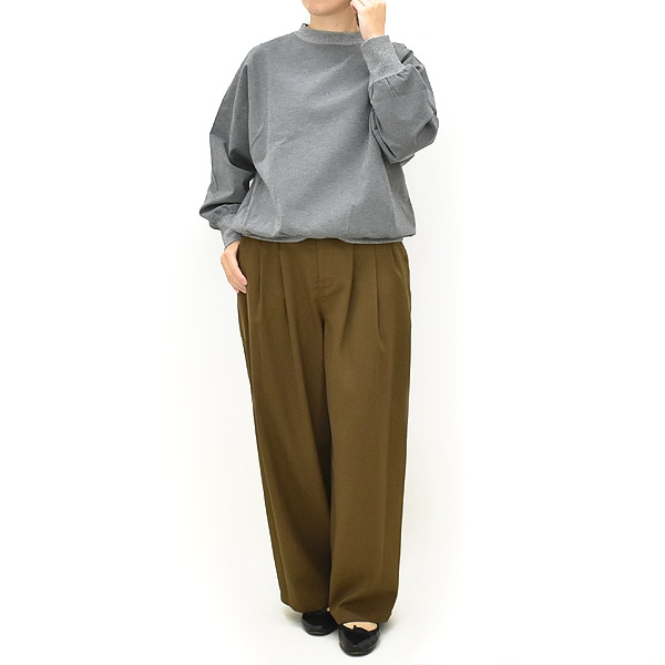 セール/50%OFF】MANON マノン ウールミックス3タックワイドパンツ MNN