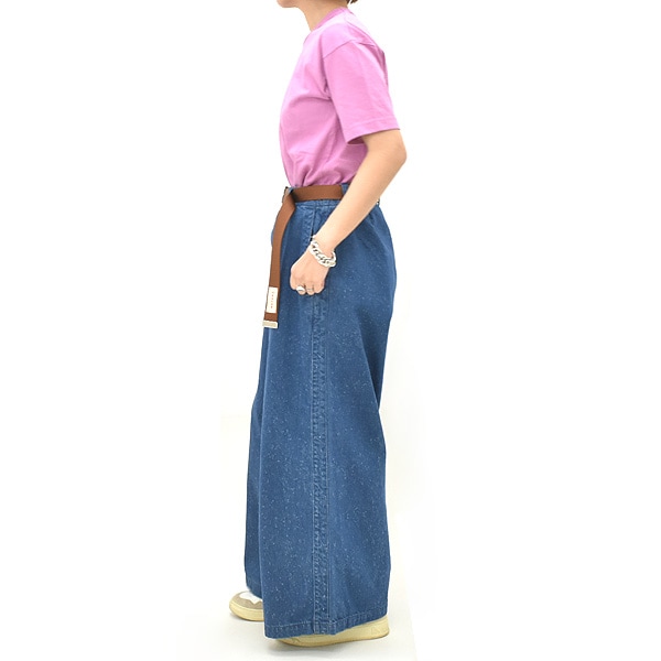 MEYAME メヤメ サイドラインワイドデニムパンツ 
