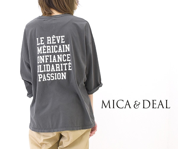 MICA&DEAL マイカアンドディール ビンテージウォッシュプリントTシャツ 0122109004  レディース【送料無料】【クリックポスト可】-Seagull direction ONLINE STORE