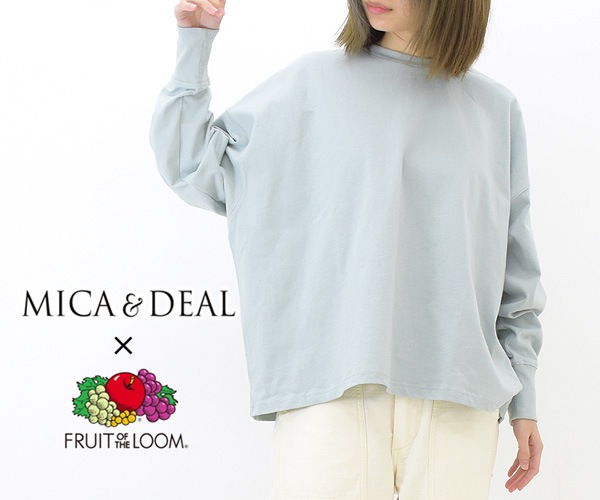 MICA&DEAL マイカアンドディール MICA×FRUIT OF THE LOOM ワイドロングＴシャツ 0122109067  レディース-Seagull direction ONLINE STORE