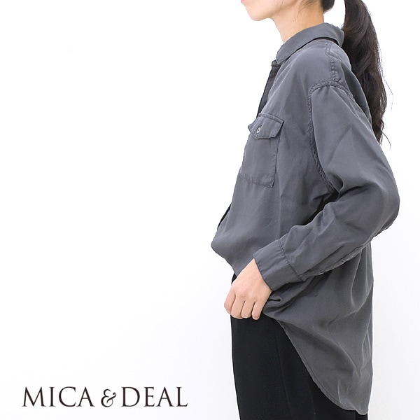 MICA&DEAL マイカアンドディール ミリタリーシャツ デニム 長袖