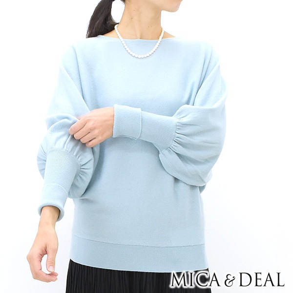 セール/20%OFF】MICA&DEAL マイカアンドディール パフスリーブボート