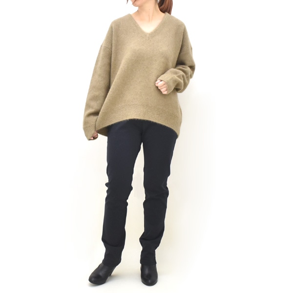 MICA&DEAL マイカアンドディール ラクーンVネックプルオーバーニット