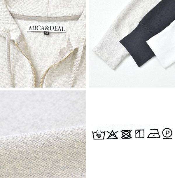 MICA&DEAL - 未使用mica&dealマイカアンドディールジップスウェット