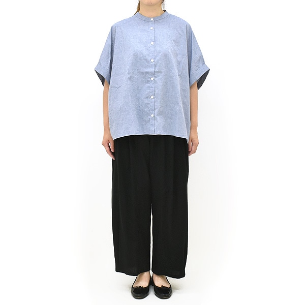 Midiumi ミディウミ シャンブレーワイドシャツ 2-730231 レディース