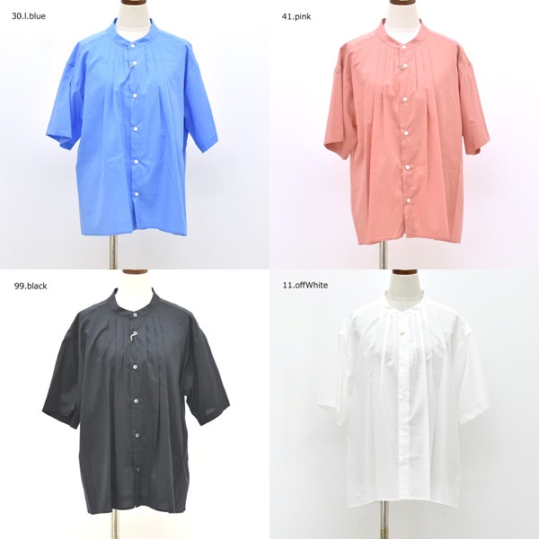 Midiumi ミディウミ フロントギャザーシャツ 2-739989 レディース