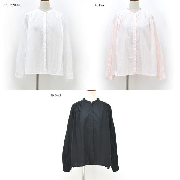 セール/20%OFF】Midiumi ミディウミ ギャザードワイドシャツ 3