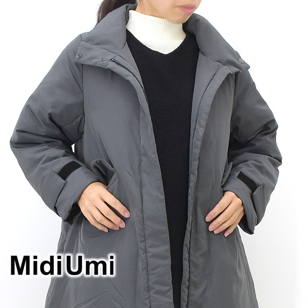 セール/20%OFF】MidiUmi ミディウミ スタンドカラーダウンコート