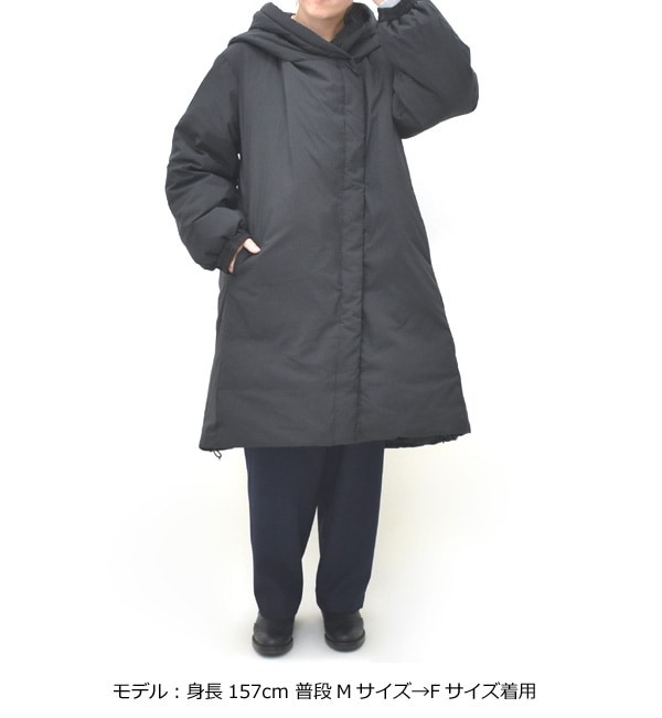 Midiumi ミディウミ フーデッドミドルダウンコート 3-779930