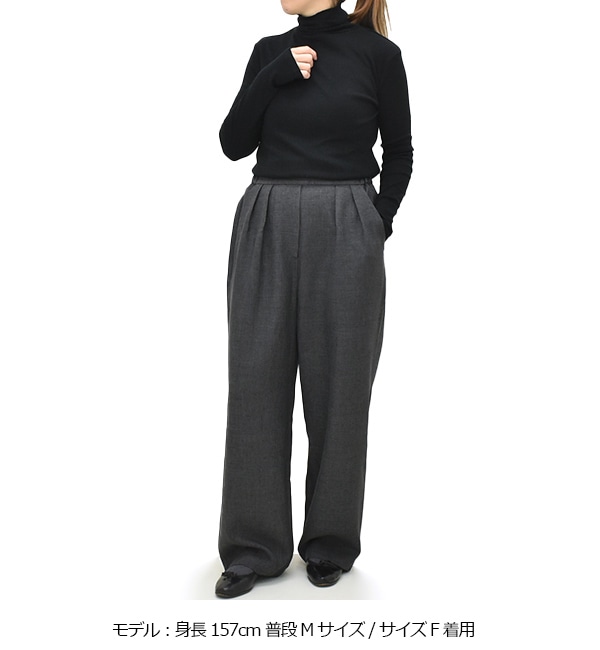 Midiumi ミディウミ ワイドスラックスパンツ 4-760013 レディース