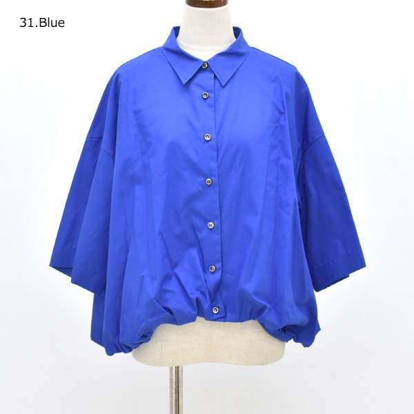 mizuiro ind ミズイロインド ハーフスリーブバルーンシャツ 半袖