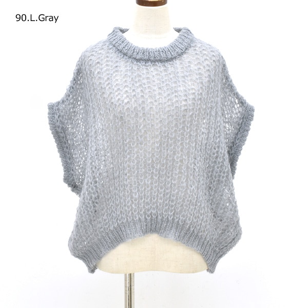 mizuiro ind ミズイロインド ヘアリーコクーンワイドベスト 3-220085