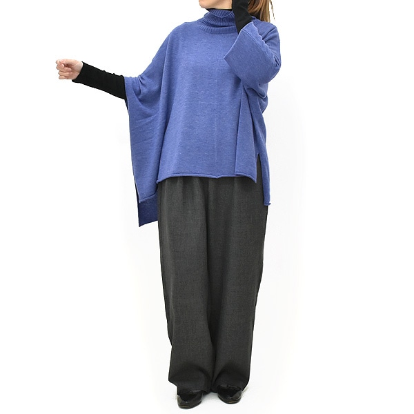 mizuiro ind ミズイロインド ポンチョライクプルオーバーニット