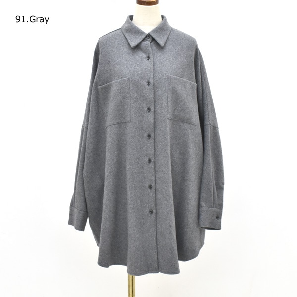 mizuiro ind ポケット付きワイドシャツ 4-230063 レディース【送料無料