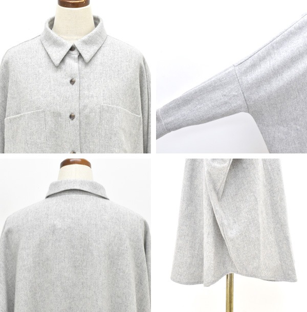 mizuiro ind ポケット付きワイドシャツ 4-230063 レディース【送料無料