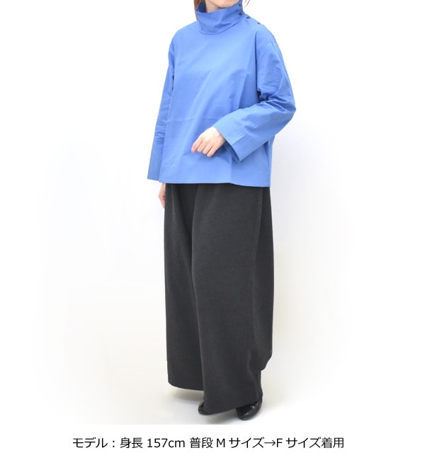 mizuiro ind ミズイロインド ハイネックシャツ 4-230069 レディース