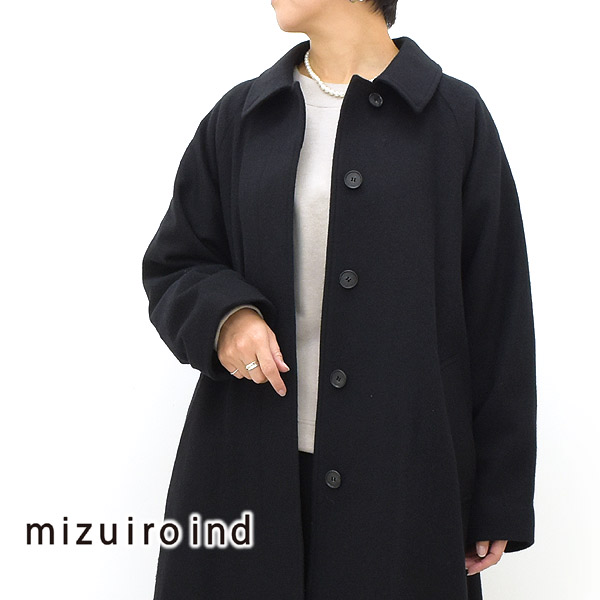 mizuiro-ind ミズイロインド ウールブレンドバルマカーンコート 4