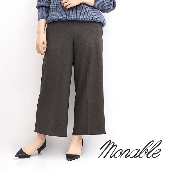 Monable モナブル ツイードライクバギーパンツ M19 レディース 送料無料 Lady S Pants エレガンス系 シーガルディレクション オンラインストア