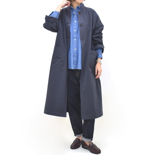 NATALIA ナターリア 天日干しツイルミニ襟コート N8707 レディース