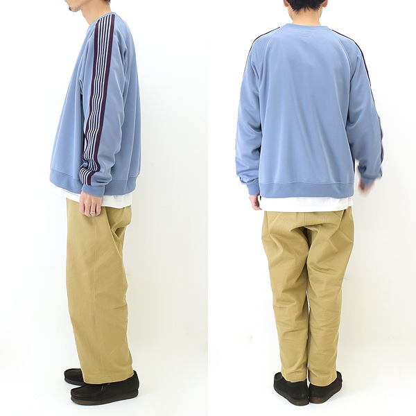 【22SS】Needles ニードルズ トラッククルーネックシャツ Track Crew Neck Shirt -Poly Smooth-  KP219【送料無料】-Seagull direction ONLINE STORE