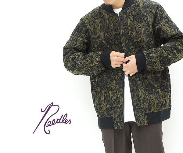 【22AW】Needles ニードルズ ベースボールジャケット ゴブリンジャガード B.B. JACKET - AC/W/PE GOBELIN JQ.  LQ132【送料無料】-Seagull direction ONLINE STORE