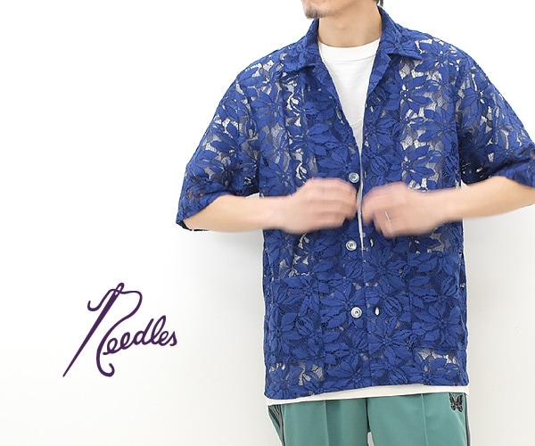 23SS】Needles ニードルズ カバナシャツ レースクロス フラワー CABANA SHIRT -C/PE/R LACE CLOTH  FLOWER- MR252【送料無料】【クリックポスト可】 BRAND LIST,N,Nepenthes Seagull direction  ONLINE STORE