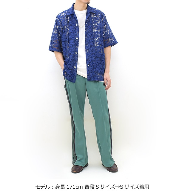 【23SS】Needles ニードルズ カバナシャツ レースクロス フラワー CABANA SHIRT -C/PE/R LACE CLOTH