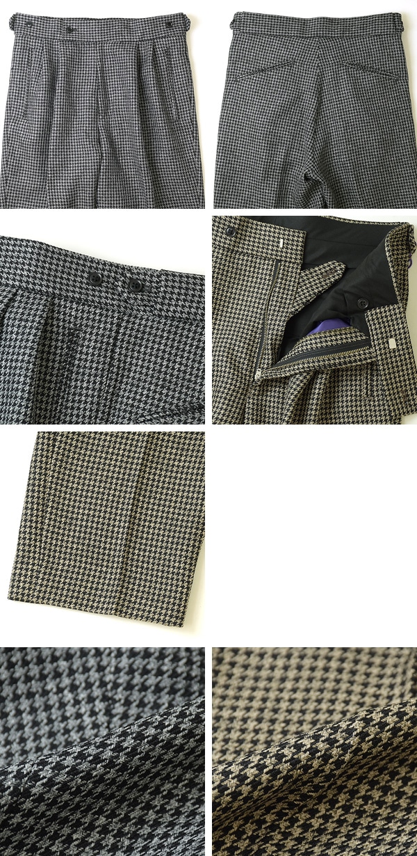 【23AW】Needles ニードルズ Tucked S/T Trouser -Houndstooth- タック サイドタブトラウザーズパンツ  ハウンドトゥース NS145【送料無料】-Seagull direction ONLINE STORE