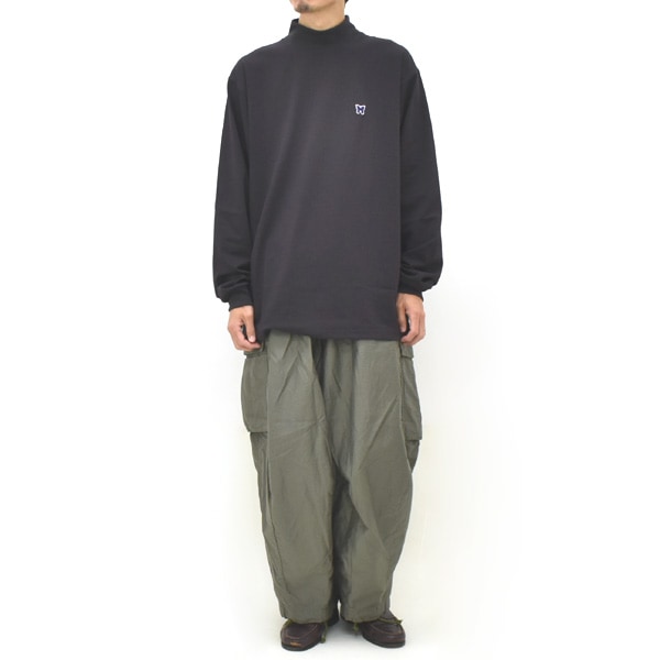 Needles ニードルズ L/S Mock Neck Tee モックネック長袖Tシャツ -Poly
