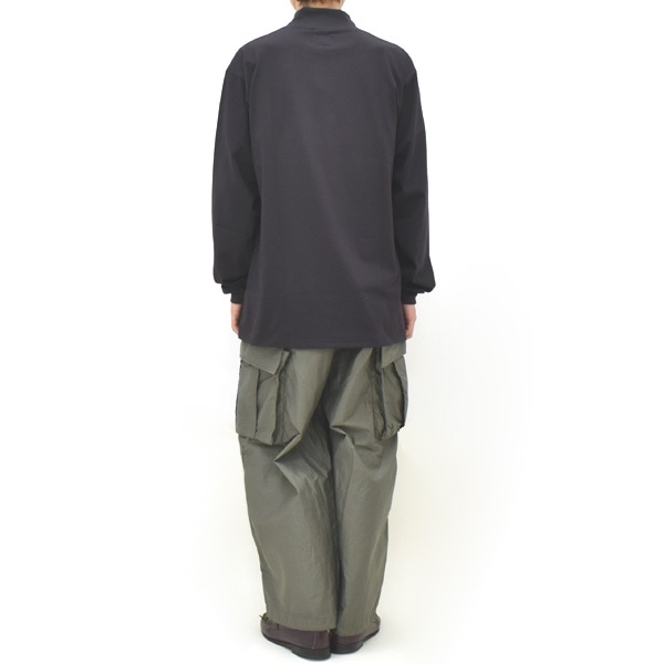 Needles ニードルズ L/S Mock Neck Tee モックネック長袖Tシャツ -Poly
