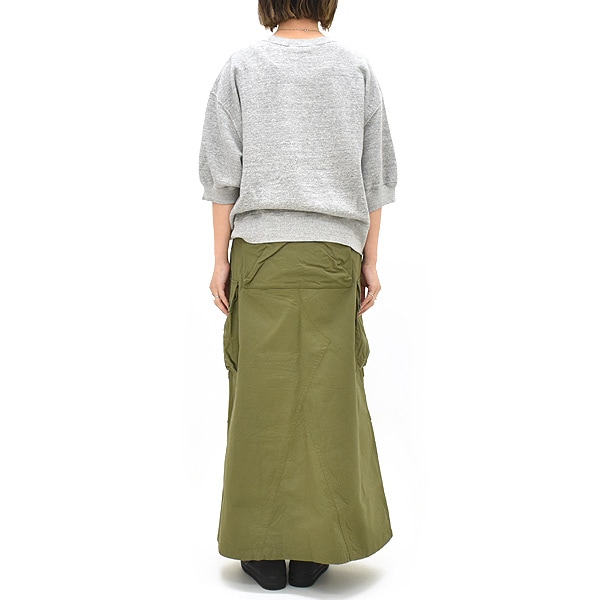 ニードルス スカート NEEDLES/ニードルズ/Pleated Track Skirt - Poly Smooth -GREEN