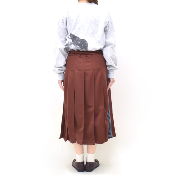 Needles ニードルズ Pleated Track Skirt -Poly Smooth- サイドライン