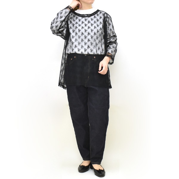 26SS】Needles ニードルズ フローラルラッセルレース Uネック