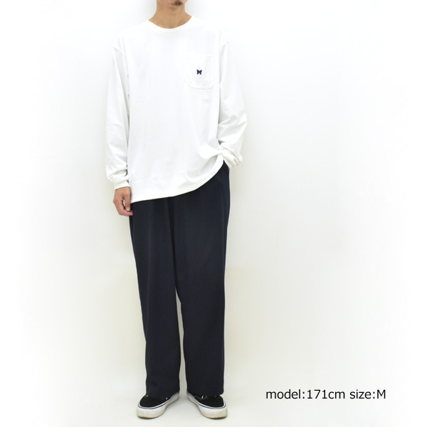 Needles ニードルズ L/S Crew Neck Tee -Poly Jersey- クルーネック
