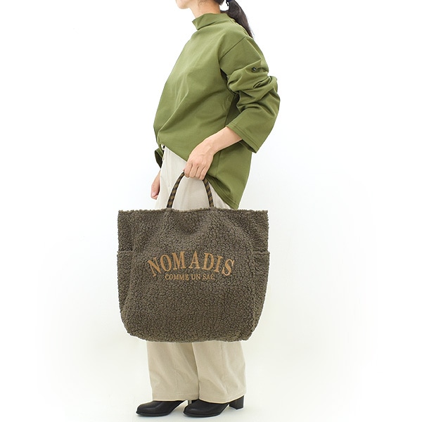 【23FW】NOMADIS ノマディス SAC BOA サック ボア×ナイロン トートバッグ 23AW-N116-00【送料無料】-Seagull  direction ONLINE STORE