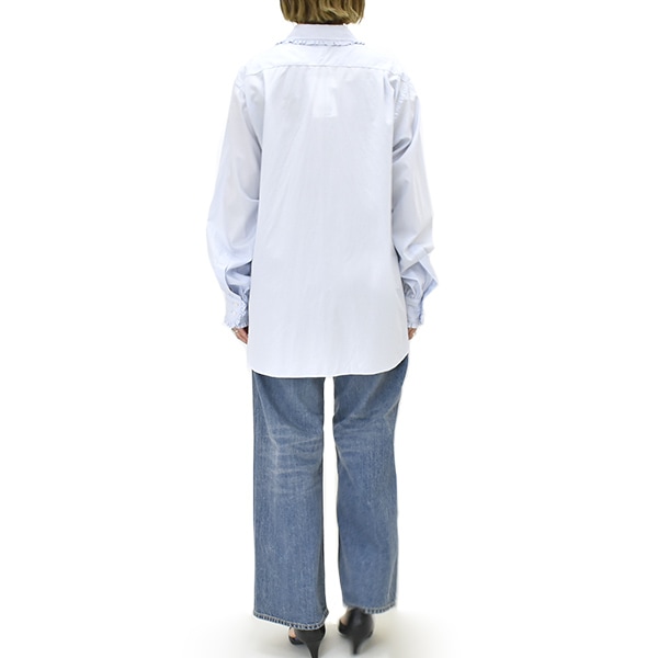 25FW】Oblada オブラダ GLANCE SHIRT フリルカラーシャツ F2510BL01