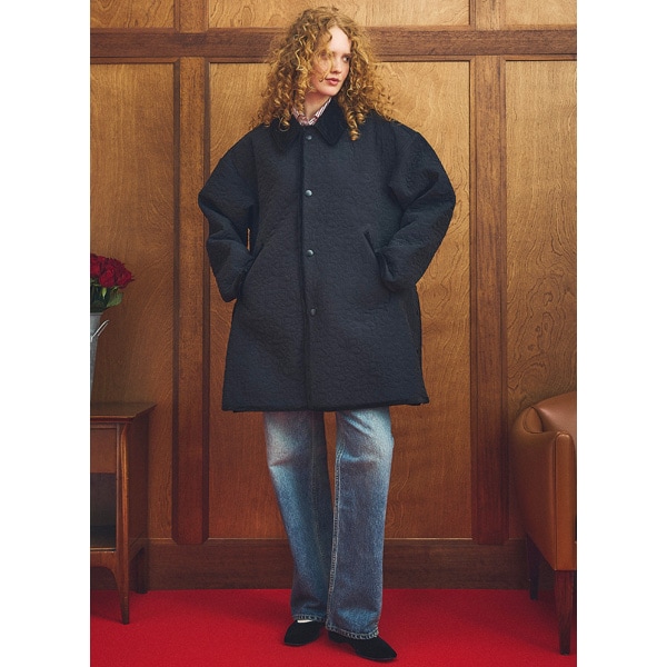 25FW】Oblada オブラダ FLOWER EMBROIDERY COAT フラワーエン