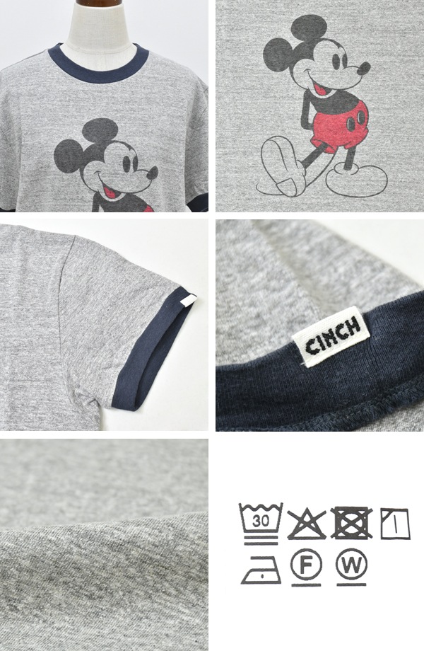 Oblada オブラダ MICKEY TEE ミッキー リンガーTシャツ F2510CU13